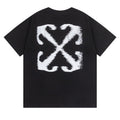 Off-White Arrow Logo Back T-Shirt — Black / Grey / Green