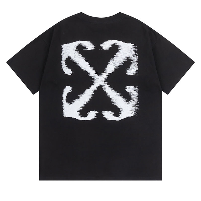 Off-White Arrow Logo Back T-Shirt — Black / Grey / Green
