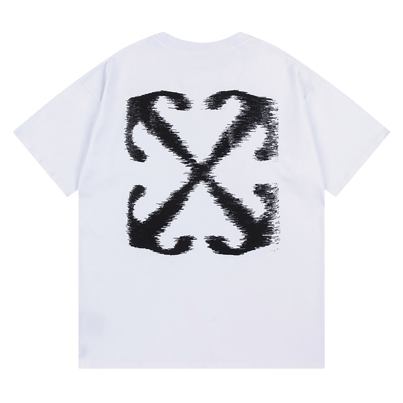 Off-White Arrow Logo Back T-Shirt — Black / Grey / Green