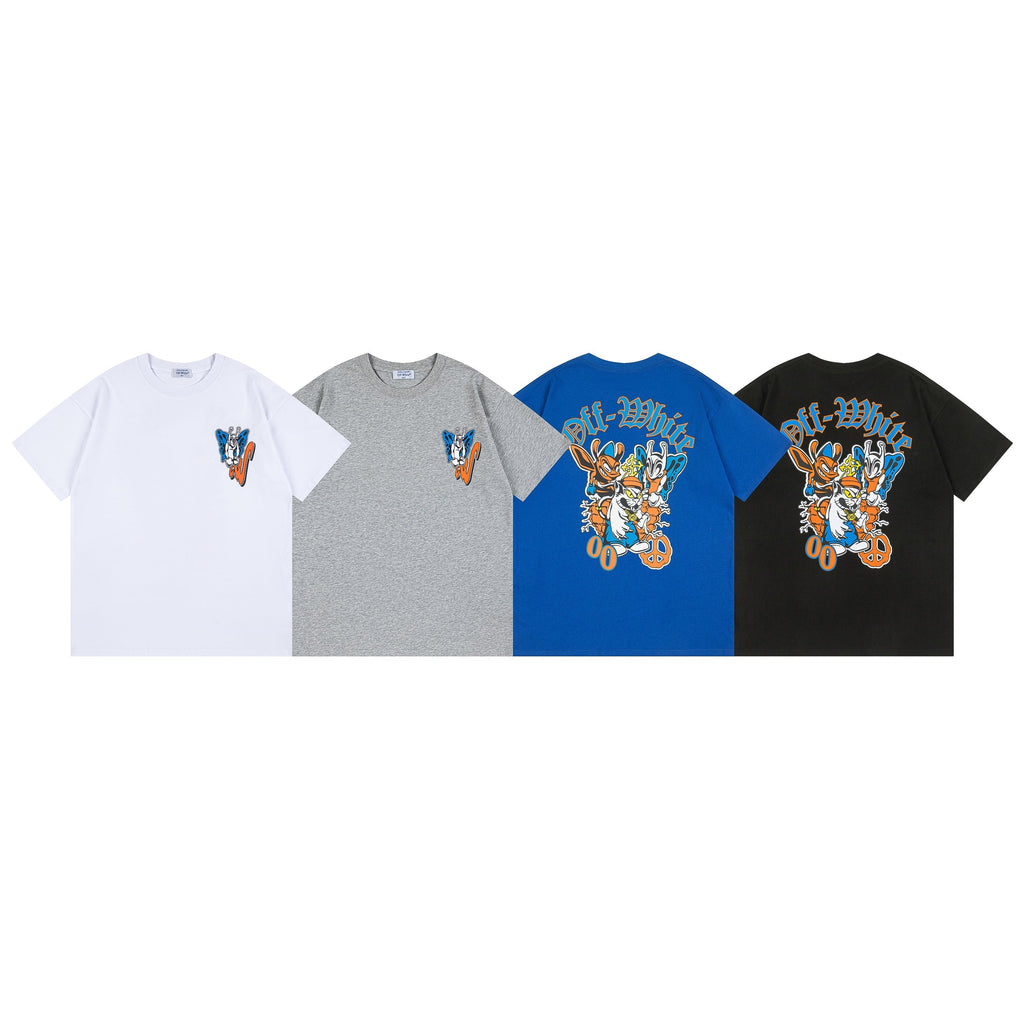 Off-White Gang Skate T-Shirt — Blue / Black / Grey / White