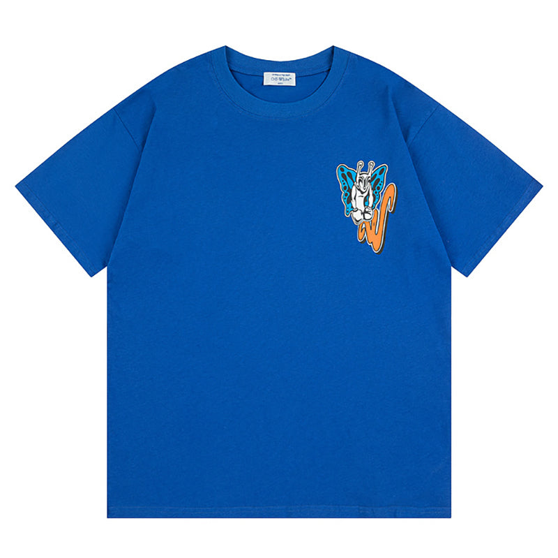 Off-White Gang Skate T-Shirt — Blue / Black / Grey / White