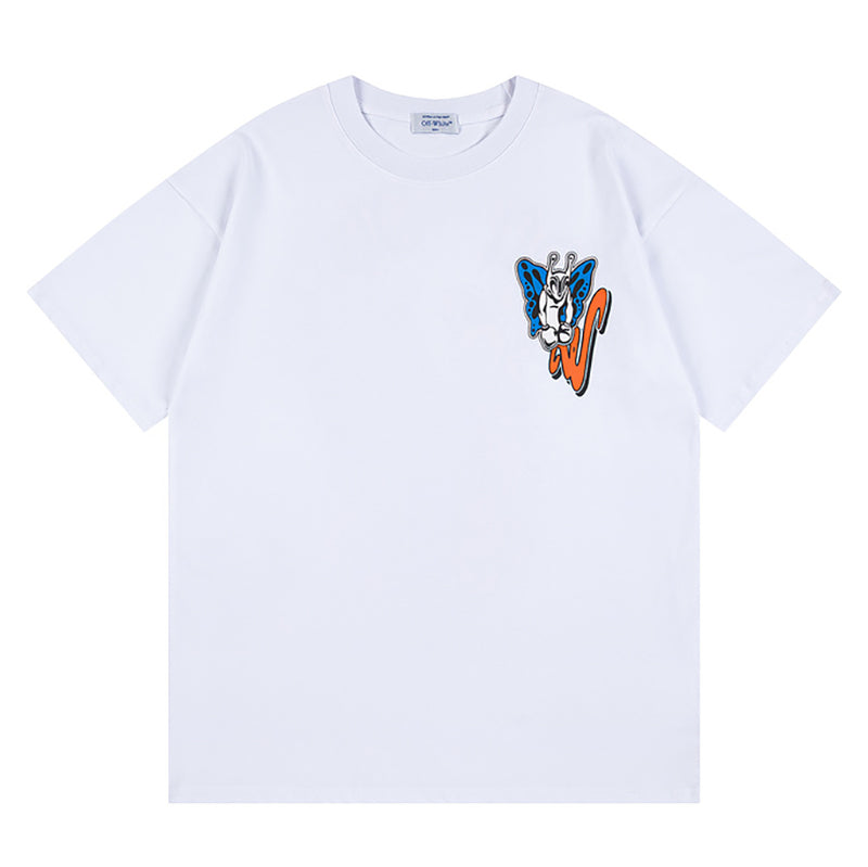 Off-White Gang Skate T-Shirt — Blue / Black / Grey / White