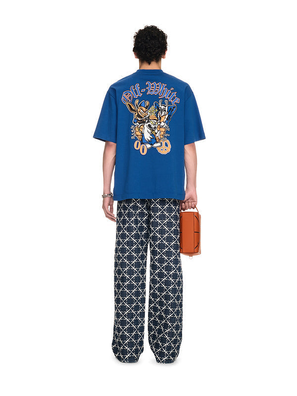Off-White Gang Skate T-Shirt — Blue / Black / Grey / White