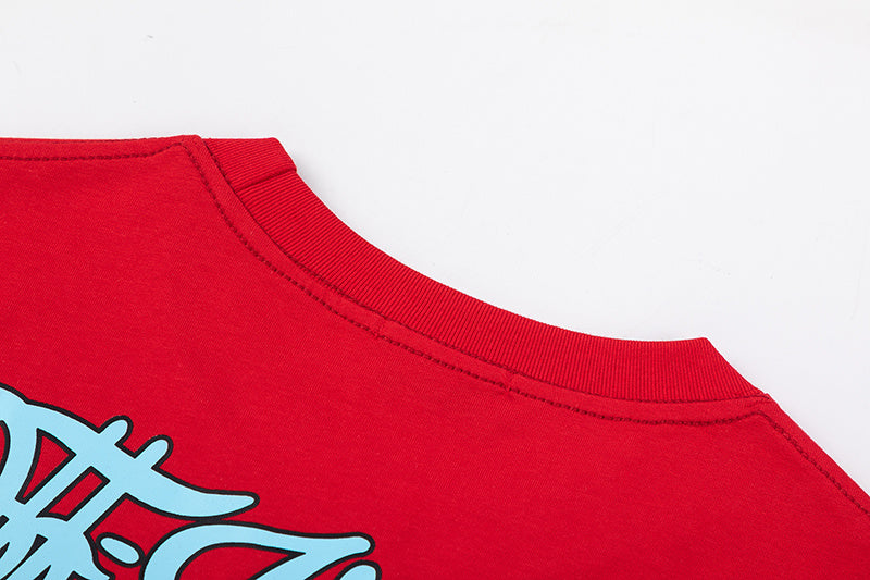 Off-White Scorpio Skate Cotton Graphic T-Shirt — Red / White