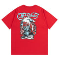 Off-White Scorpio Skate Cotton Graphic T-Shirt — Red / White