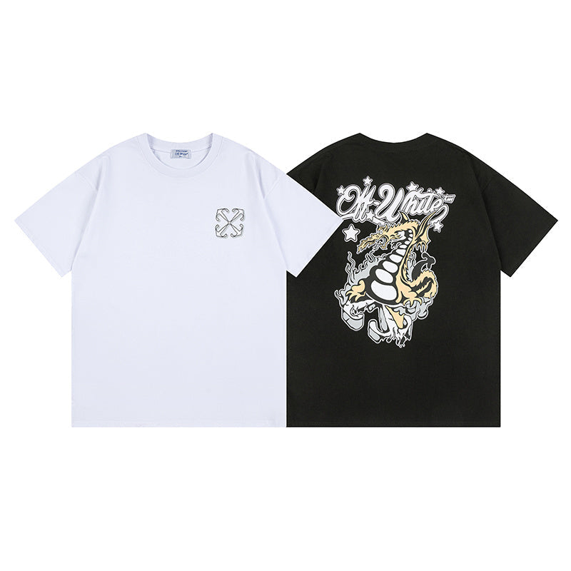 Off-White Dragon Skate T-Shirt — Black / White