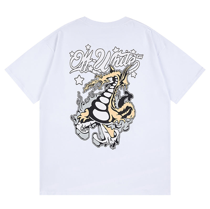 Off-White Dragon Skate T-Shirt — Black / White