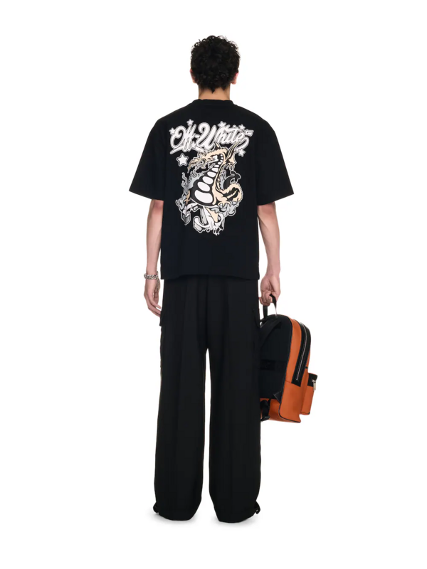Off-White Dragon Skate T-Shirt — Black / White