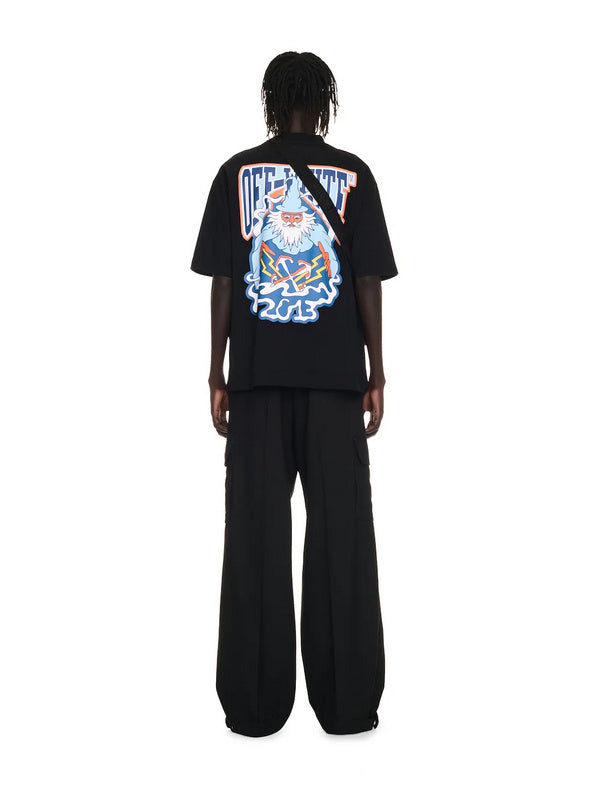 Off-White Wiz Skate T-Shirt — Black / White