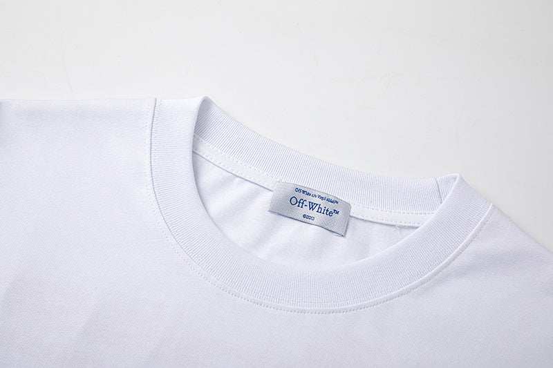 Off-White Cartoon Print T-Shirt — Black / White