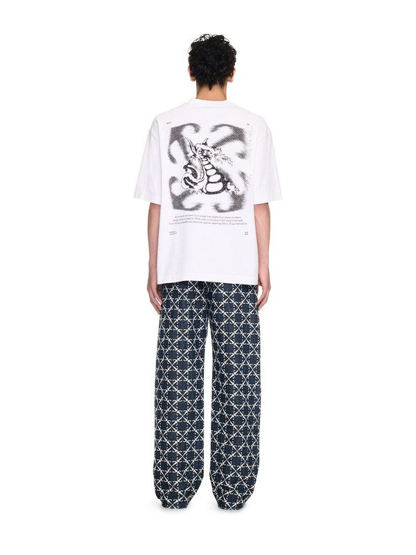 Off-White Dragon Arrow Skate T-Shirt — Black / White