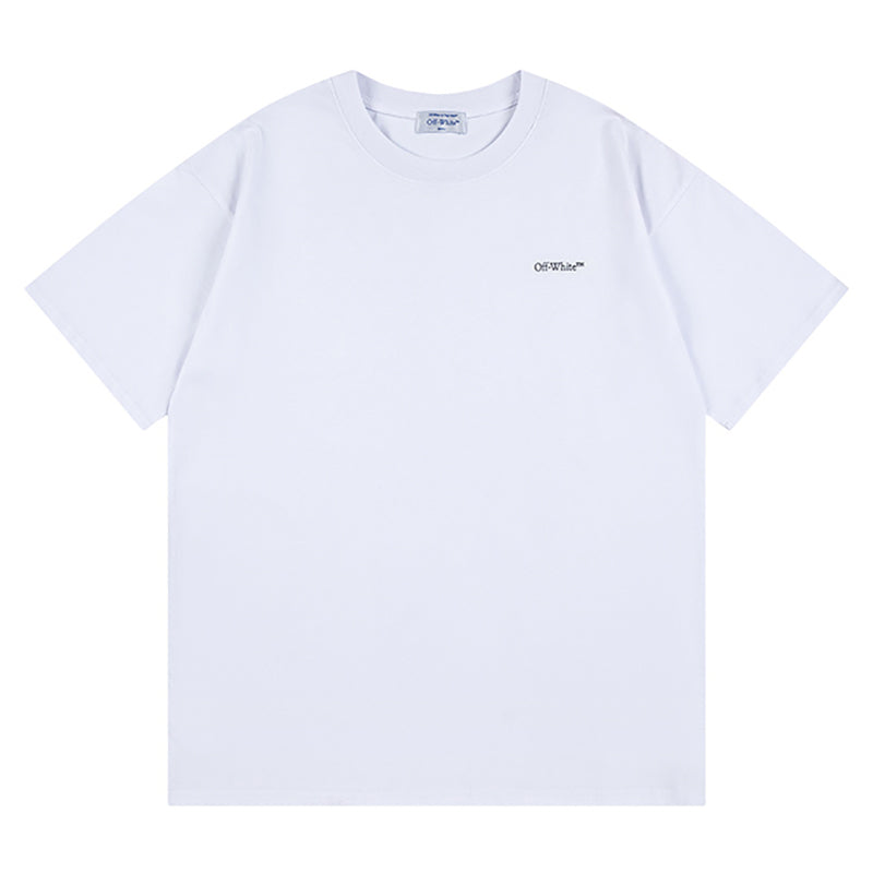 Off-White Logo Detail T-Shirt — Black / White