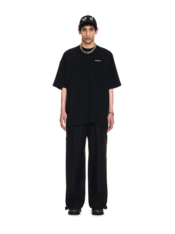 Off-White Logo Detail T-Shirt — Black / White