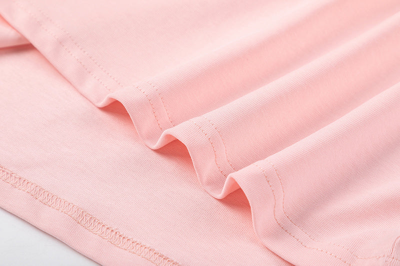 Off-White Logo Print T-Shirt — Pink / Black / White / Grey