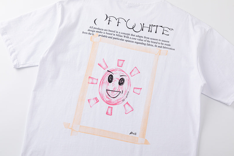 Off-White Sun Moon Skate T-Shirt — White