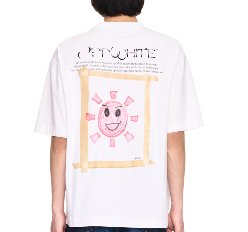 Off-White Sun Moon Skate T-Shirt — White