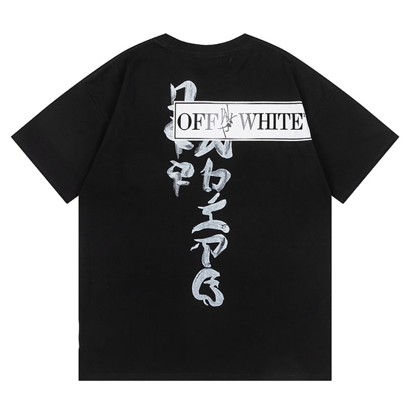 Off-White Type Sticker T-Shirt — Black / White