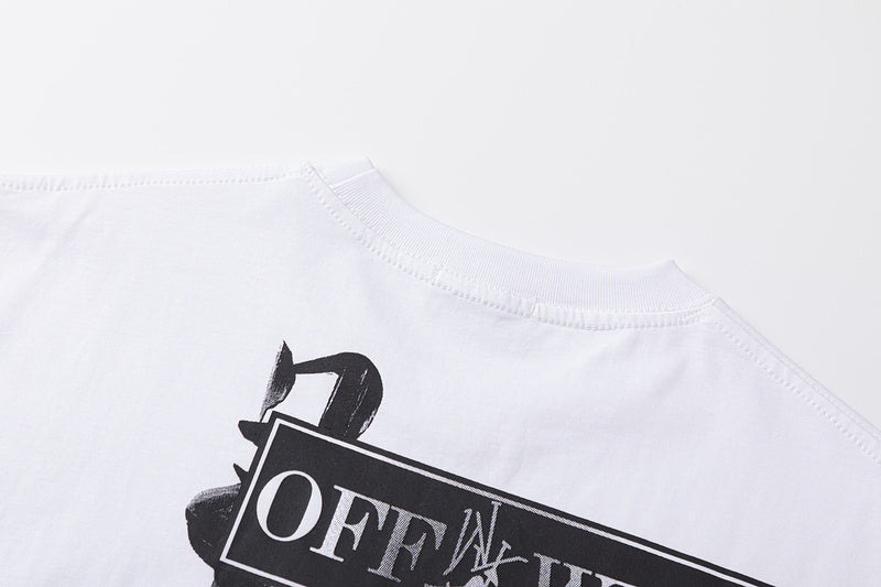 Off-White Type Sticker T-Shirt — Black / White