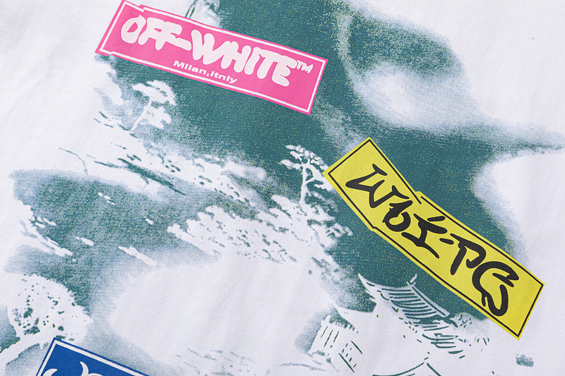 Off-White Type Sticker T-Shirt — Black / White