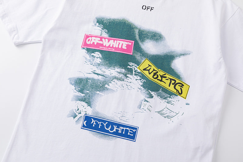 Off-White Type Sticker T-Shirt — Black / White
