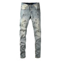 Purple Brand Crystal Diamond Skinny Jeans #9127