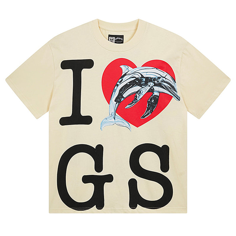 GODSPEED Miami Dolphin Graphic T-Shirt – 100% Cotton | Apricot