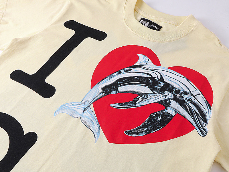 GODSPEED Miami Dolphin Graphic T-Shirt – 100% Cotton | Apricot