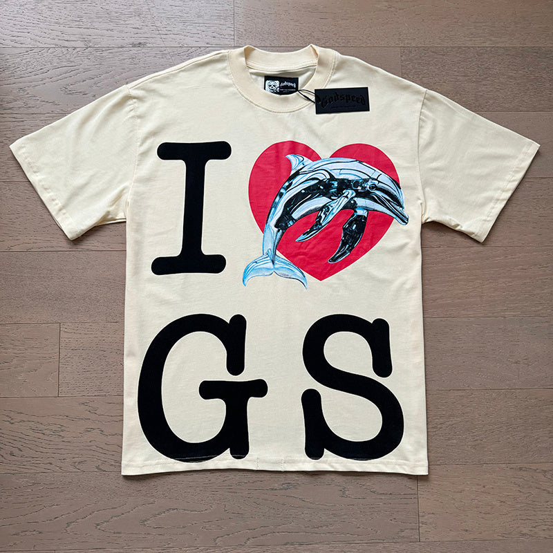 GODSPEED Miami Dolphin Graphic T-Shirt – 100% Cotton | Apricot