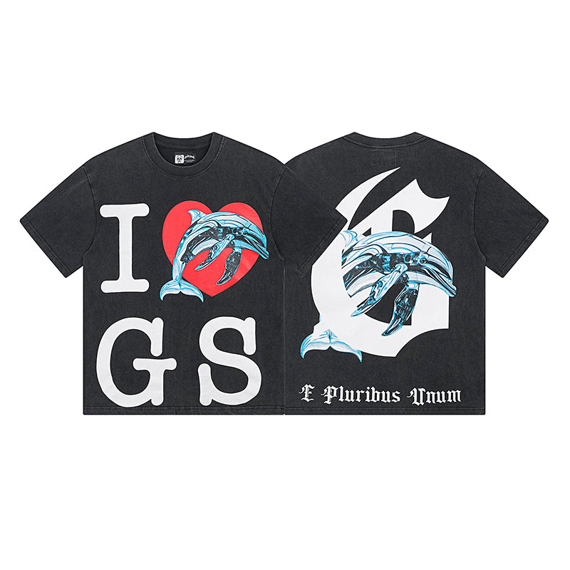 GODSPEED Miami Dolphin Graphic T-Shirt – 100% Cotton | Black