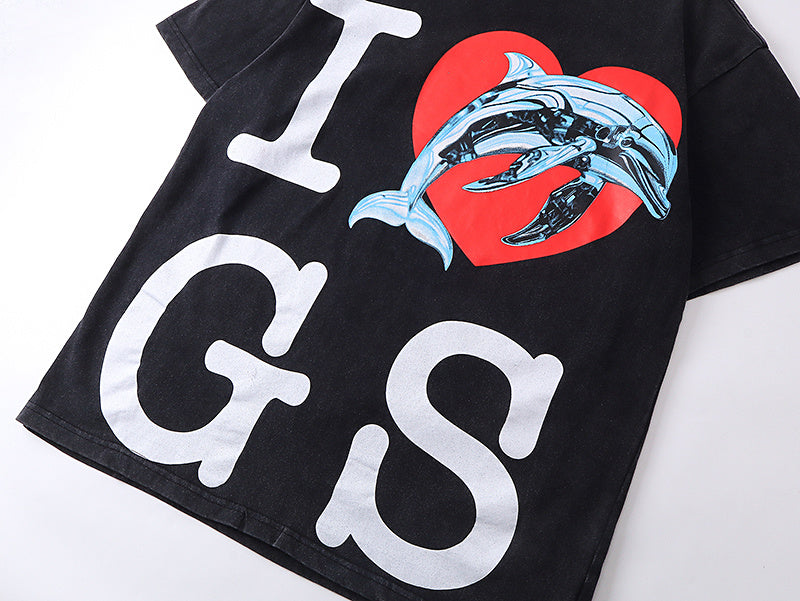 GODSPEED Miami Dolphin Graphic T-Shirt – 100% Cotton | Black