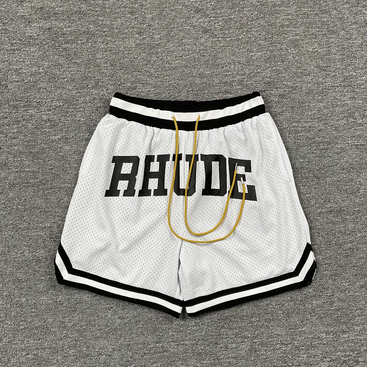 RHUDE Collegiate Shorts – Black / Green / Red / White