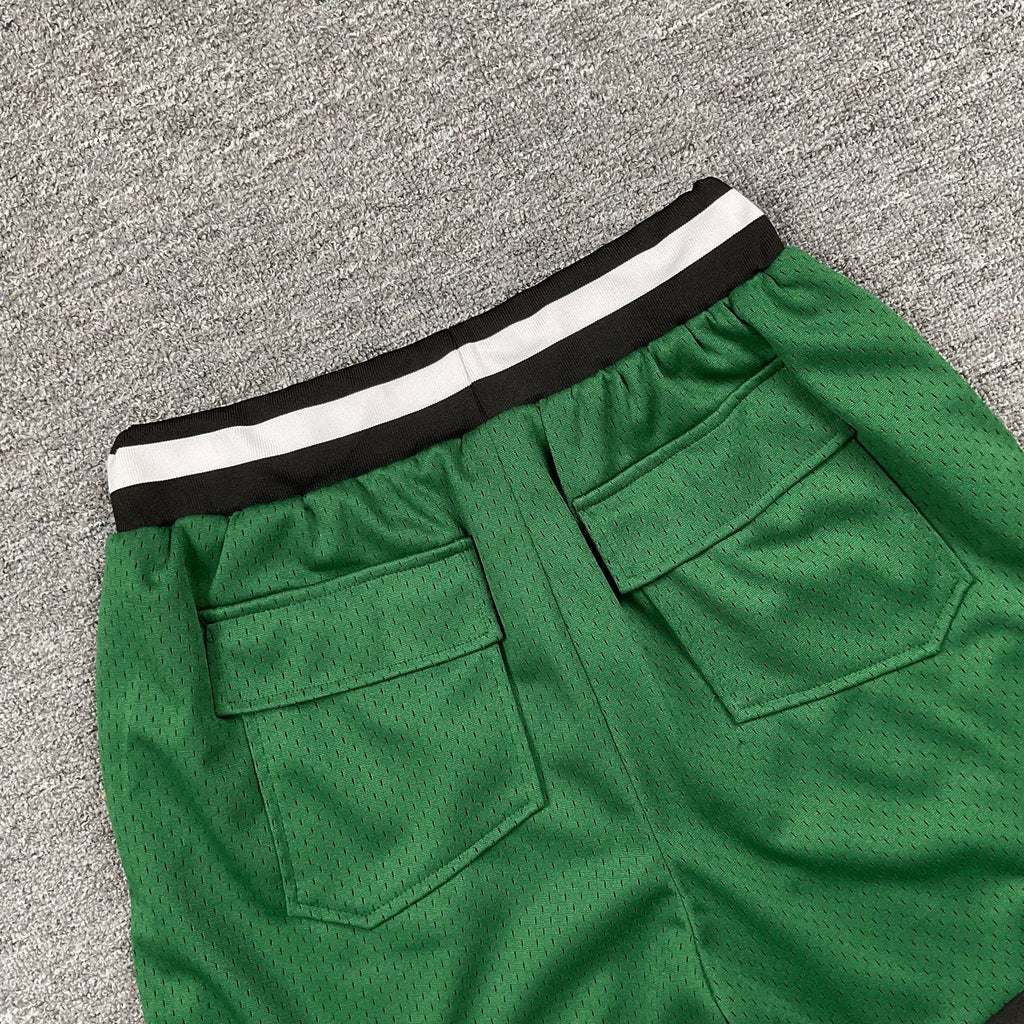RHUDE Collegiate Shorts – Black / Green / Red / White