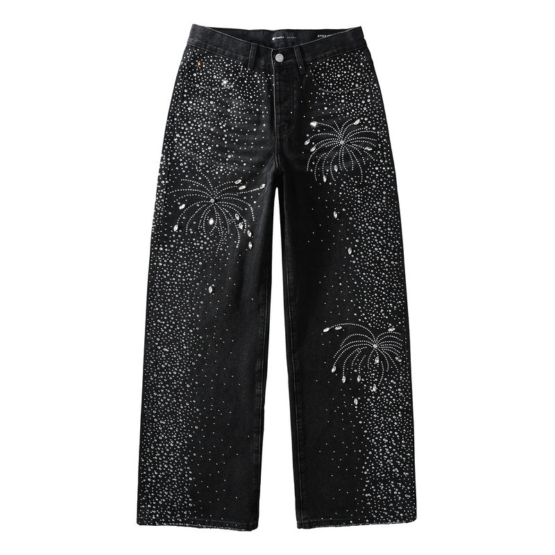 Purple Brand Crystal Diamond Skinny Jeans #9125