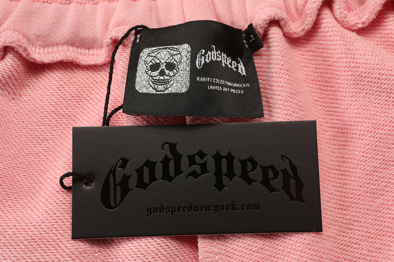 GODSPEED Pink Shorts – 100% Cotton Drawstring Sport Short