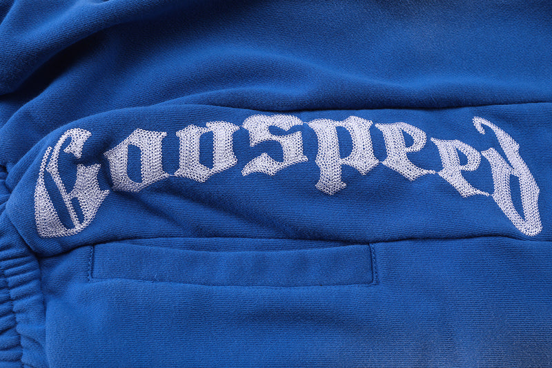 GODSPEED Blue Shorts G90 – 100% Cotton Drawstring Sport Short