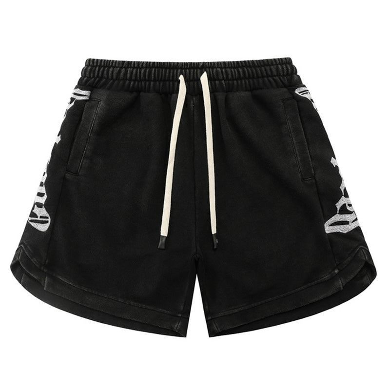 GODSPEED Black Shorts G90 – 100% Cotton Drawstring Sport Short