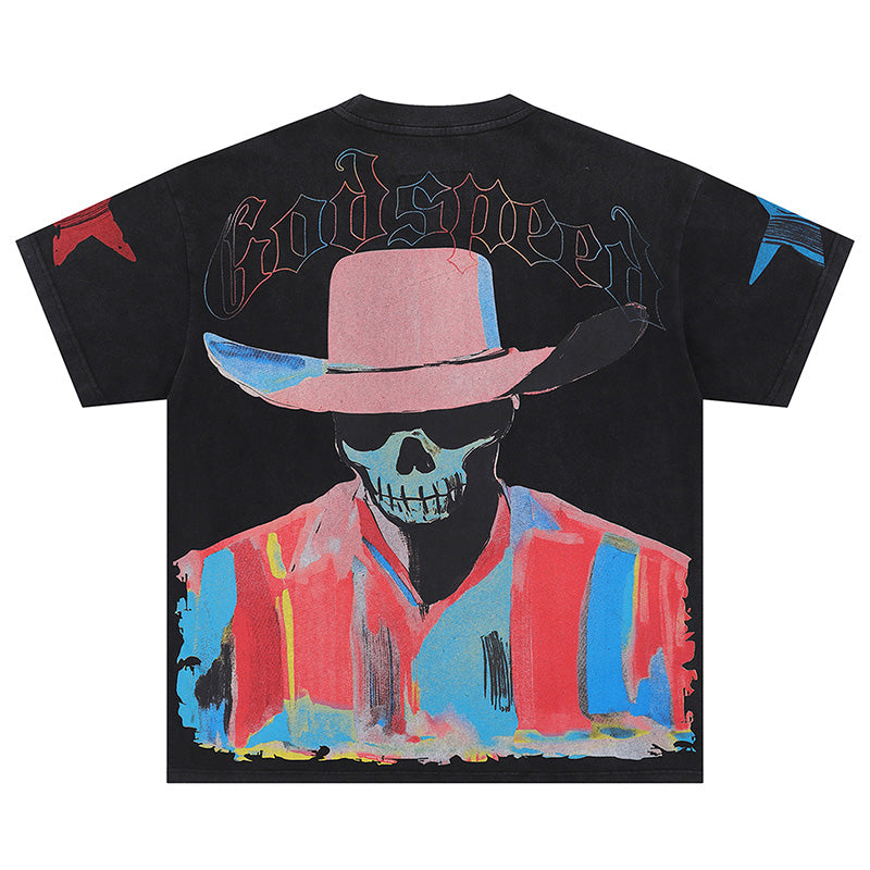GODSPEED Pastel Cowboy T-Shirt – 100% Cotton Graphic Tee