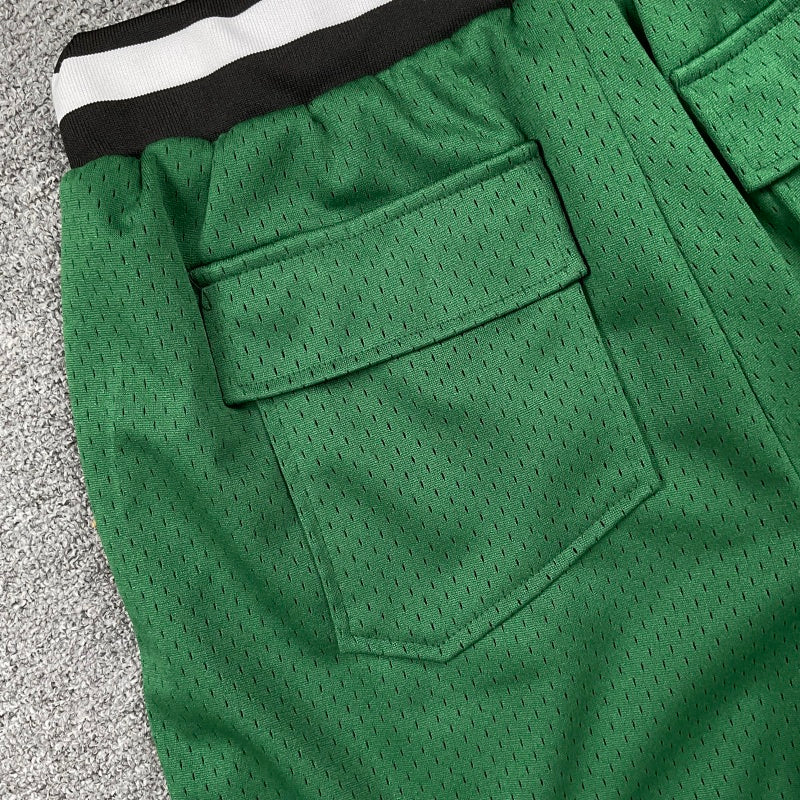 RHUDE Collegiate Arch Logo Mesh Basketball Shorts – Green