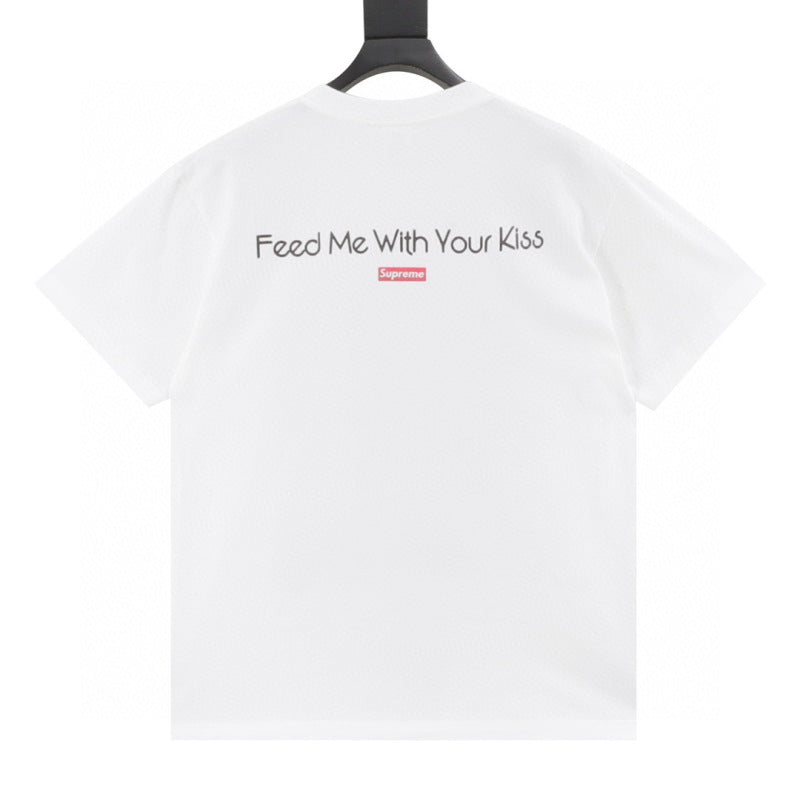 Supreme My Bloody Valentine Feed Me With Your Kiss Tee — White (Style 02)