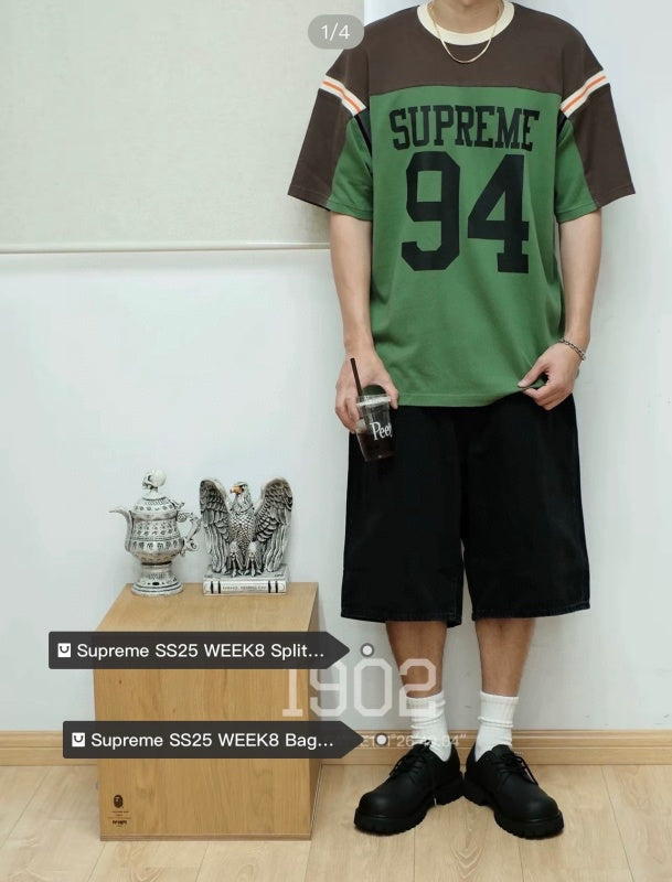 Supreme Split S/S Football Top — Green