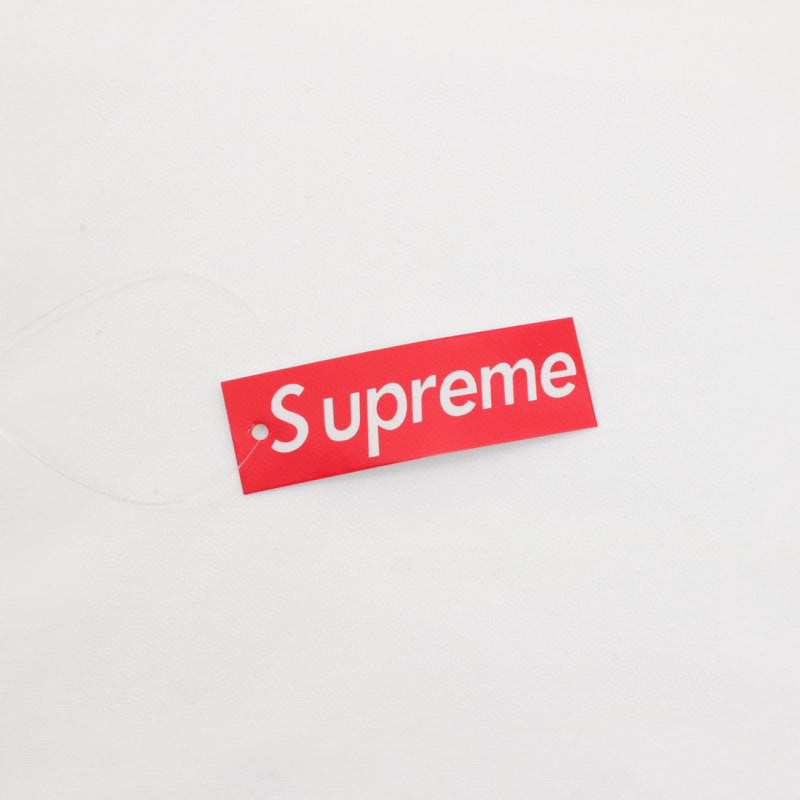 Supreme Stencil Embroidered S/S Tee — White / Black