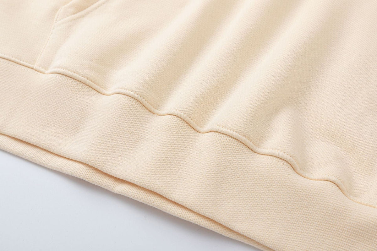OFF WHITE Spray Logo Hoodie – Apricot & Black