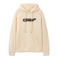 OFF WHITE Spray Logo Hoodie – Apricot & Black