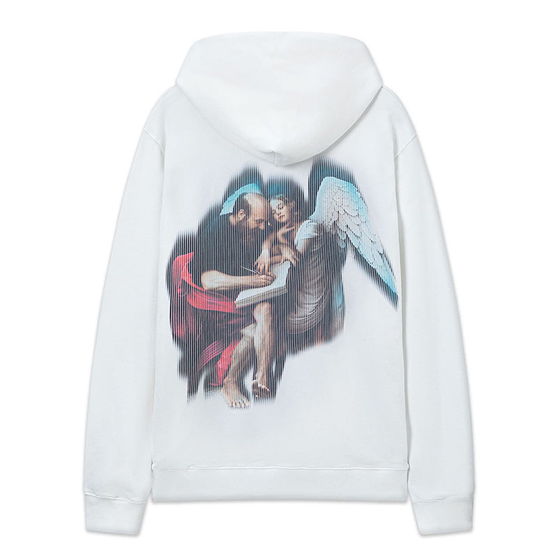 OFF WHITE Col S. Matthew Stripe Logo Hoodie – Black & White