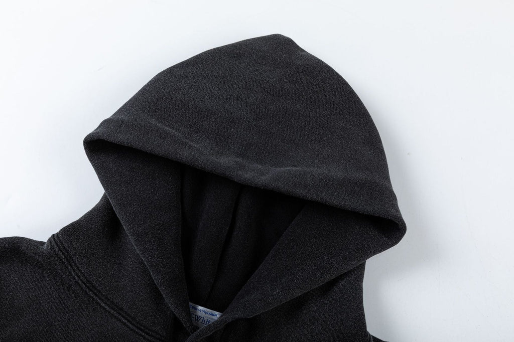 OFF WHITE Young Bacchus Print Hoodie – Black
