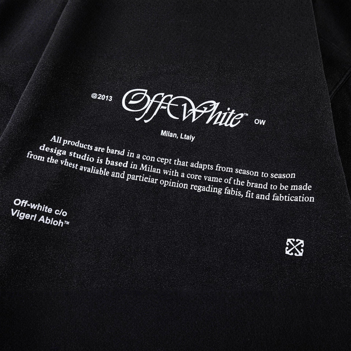 Off-White Script Mary Hoodie – Renaissance Art Graphic