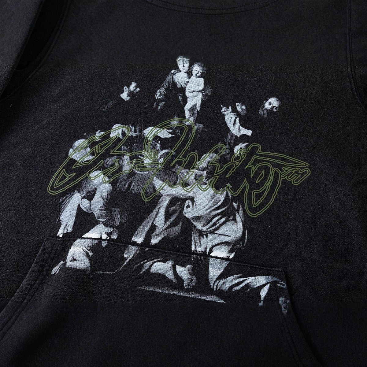 Off-White Script Mary Hoodie – Renaissance Art Graphic