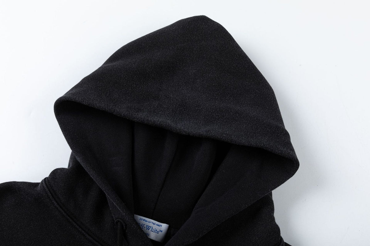 OFF WHITE Bacchus Skate Hoodie – Black