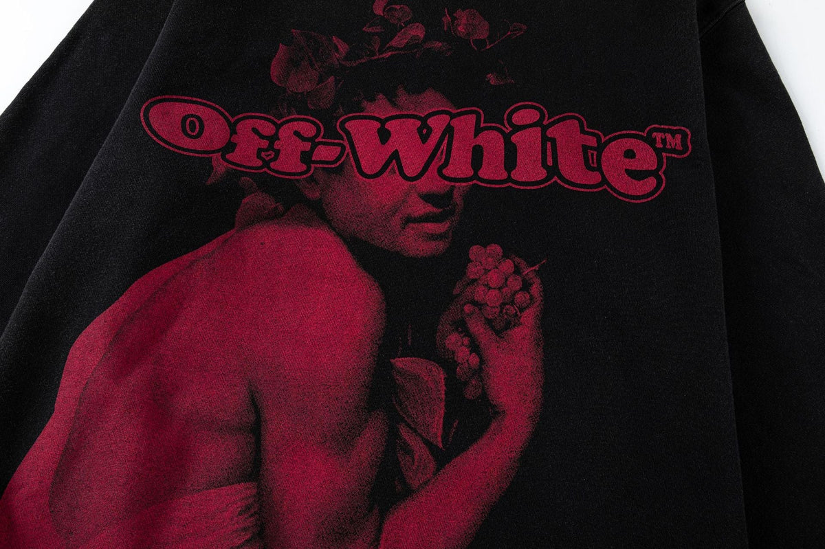 OFF WHITE Bacchus Skate Hoodie – Black