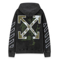 OFF WHITE Arrow Print Hoodie – Black